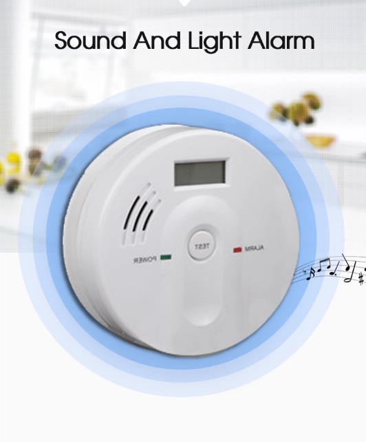 Home EN50291 Carbon Monoxide Alarm Gas Detector With LCD Display SR907