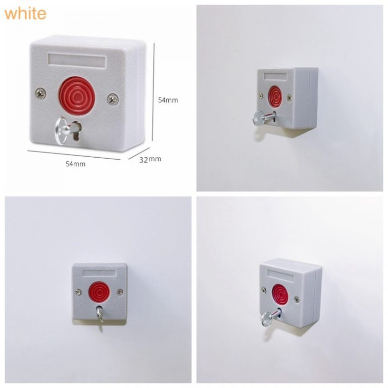 Small emergency panic button with manual key reset alarm SR-A68 – Fire ...