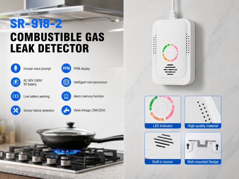 SR-918-2 Combustible Gas Leakage Detector Without LCD
