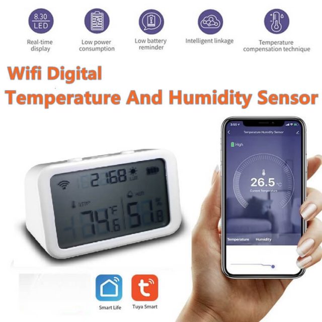 wifi digital temperature and humidity sensor