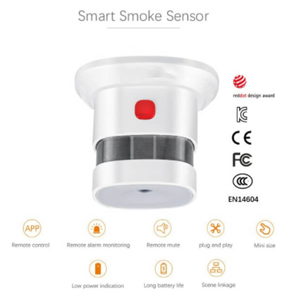 Zigbee Temperature Humidity Sensor Wireless Smart Heat&Wet Detector – Fire  security factory more than 15 year