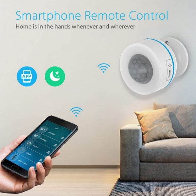 Smart Home Z-wave Motion Sensor PIR Motion Sensor +Temperature Detector
