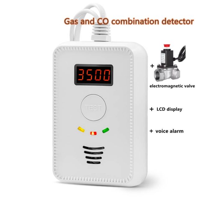 lpg gas detector Main Features: Low Cost High Quality Vocal Alert Multi Gas and CO Combination Natural Gas Detector Alarm For Life Safety 1.Combustible Gas and CO Combination leakage detector with vocal alarm+LCD; 2.Power supply from DC12~24V；Output of network； 3.Automatically detect sensor faults; 4.SMT design,high stability,high reliability sensor. SR-918AC+LCDseries SR-918DVY-C Detecting gas type Combustible gas+CO gas Alarm Relay output/sound & flash alarm With LCD display Yes Power DC12~24V drivable accessories electromagnetic valve Combustible gas 7±3%LEL, 3500±1000PPM Carbon monoxide gas 30ppm, alarm after two hours 50ppm, alarm within 60~90 minutes 100ppm, alarm within 10~40 minutes 300ppm, alarm within 3 minutes Warm-up time about 180s Material ABS Plastic Working temperature 0°C-50°C Ambient Humidity 10%-95% Sound level 85dB/m Size 155*110*45mm lpg gas detector lpg gas detector lpg gas detector lpg gas detector lpg gas detector lpg gas detector Shenzhen SUMRING technology Co.,Ltd is complete fire alarm solution factory over 15 years, products cover fire alarm control panel(fire detection system), fire detector, photoelectric smoke detector, heat detector, fire alarm bell, strobe siren, manual call point, LPG/natural gas detector, Carbon monoxide alarm, PIR detector(Motion detector) home security products etc. SUMRING owns trademarks “SUMRING” and the company implemented ISO9001 standard management. lpg gas detector lpg gas detector