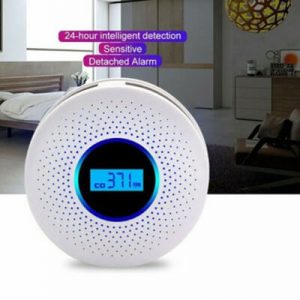 Dual sensor smoke alarm with carbon monoxide detector