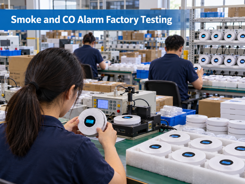 Smoke and CO Alarm Factory Testing