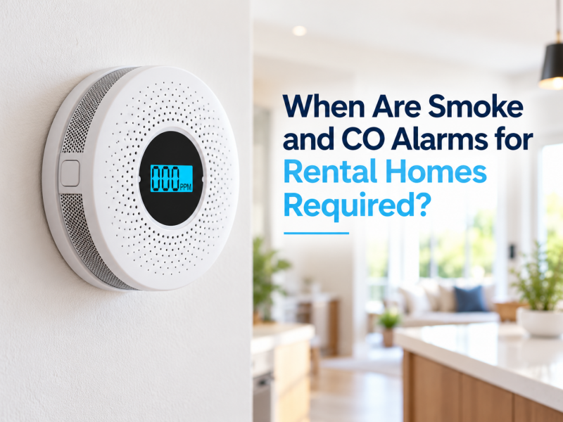 Smoke and CO alarms for rental homes