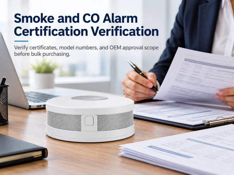 Smoke and CO Alarm Certification Verification