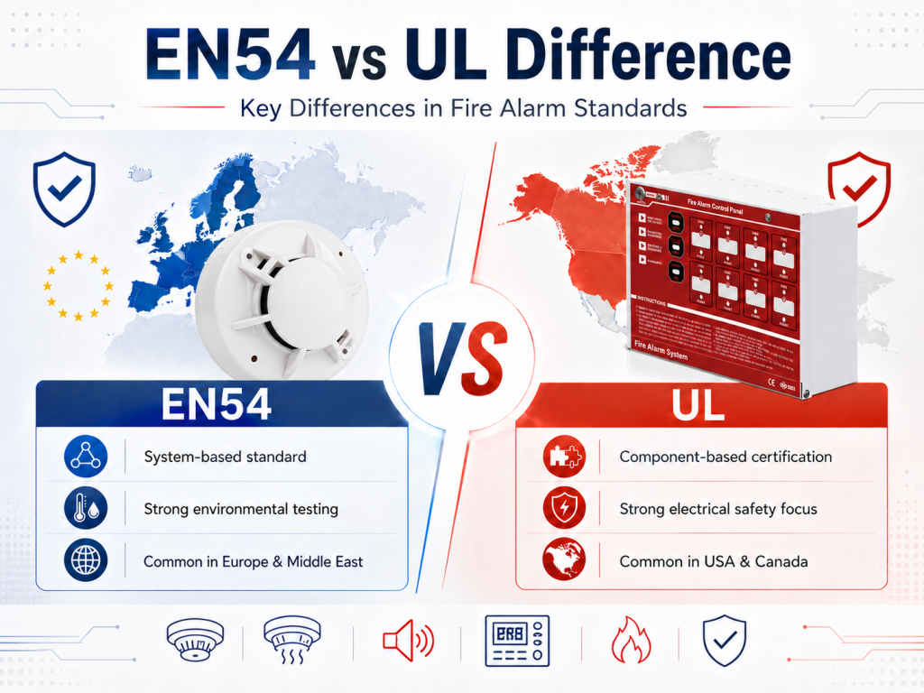 EN54 vs UL difference: What is the real difference in fire alarm systems?