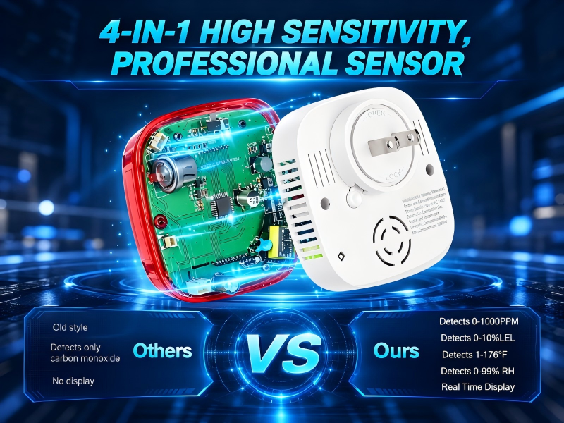 plug-in CO and natural gas detector