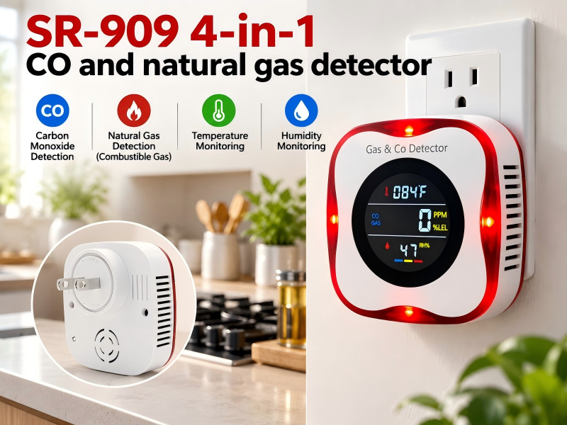 4 in 1 CO and Natural Gas Detector