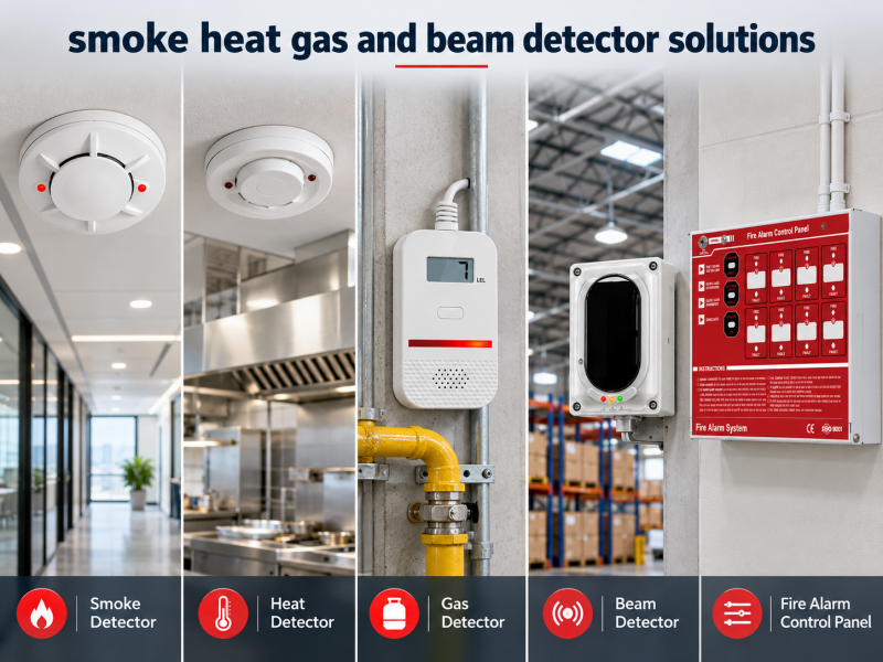 smoke heat gas and beam detector solutions